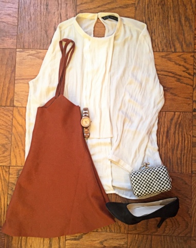 How to Wear an Overall Dungree Pinafore dress 9